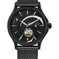 L'Duchen L'Duchen Supernova D 154.71.31 M  D 154.71.31 M механические мужские часы черный циферблат, браслет нержавеющая сталь с pvd-покрытием — вид спереди